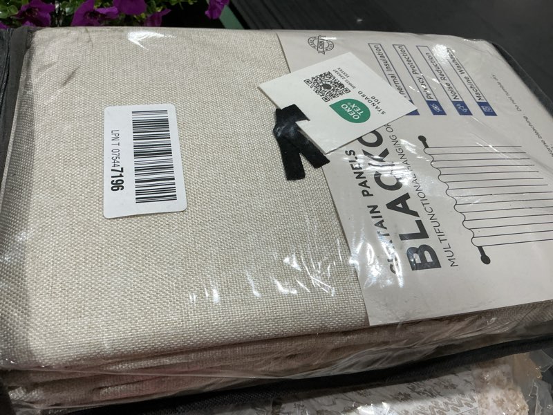 Condition photo showing Good Condition for 100% blackout shield blackout curtains for bedroom 84 inches long, back tab/rod pocket living room drapes, thermal insulated blackout curtains 2 panels set, 50" w x 84" l, cream cream 50"w x 84"l (pack of 2)
