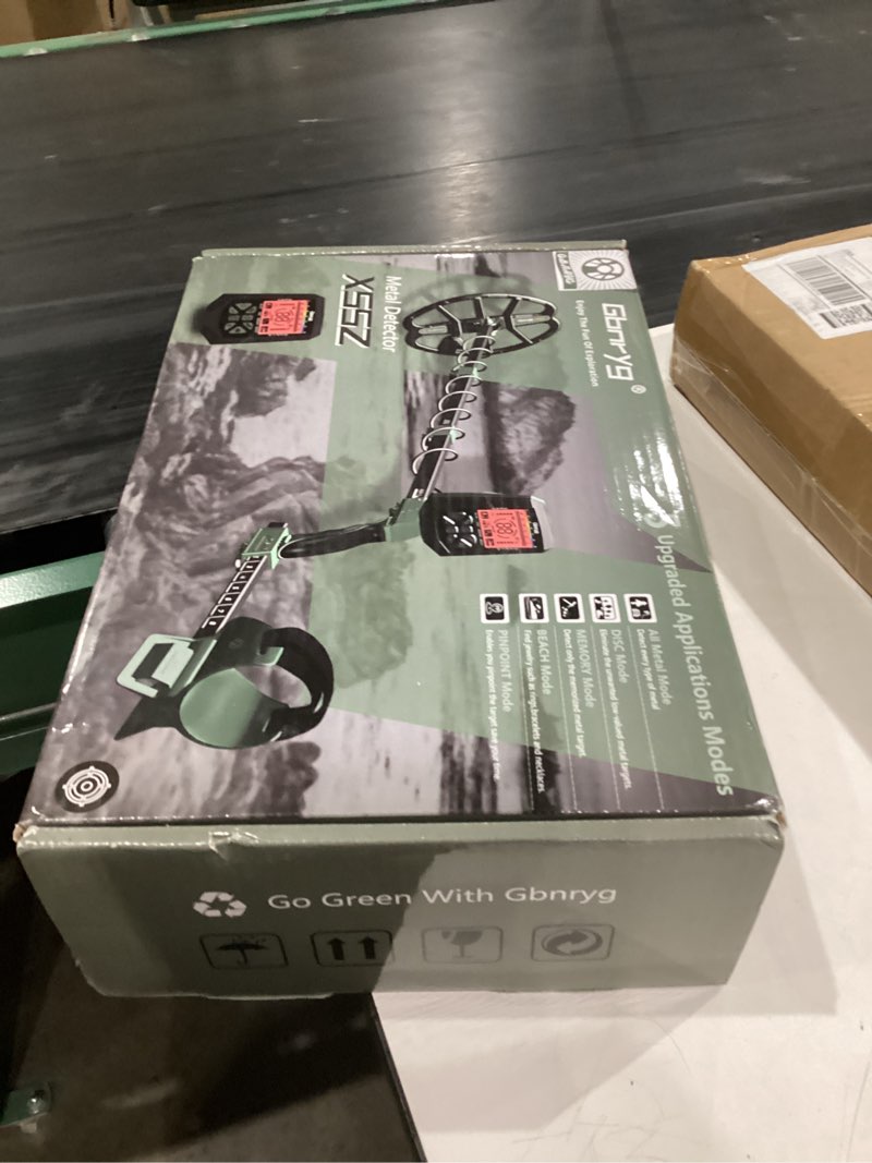 Condition photo showing New/Like New for Metal Detector for Adults,12" IP68 Waterproof Search Coil with High Accuracy System,Advanced DSP Chip Technology,5 Modes with LCD Backlit Display for Beach Hunting&Jewelry Finding Green