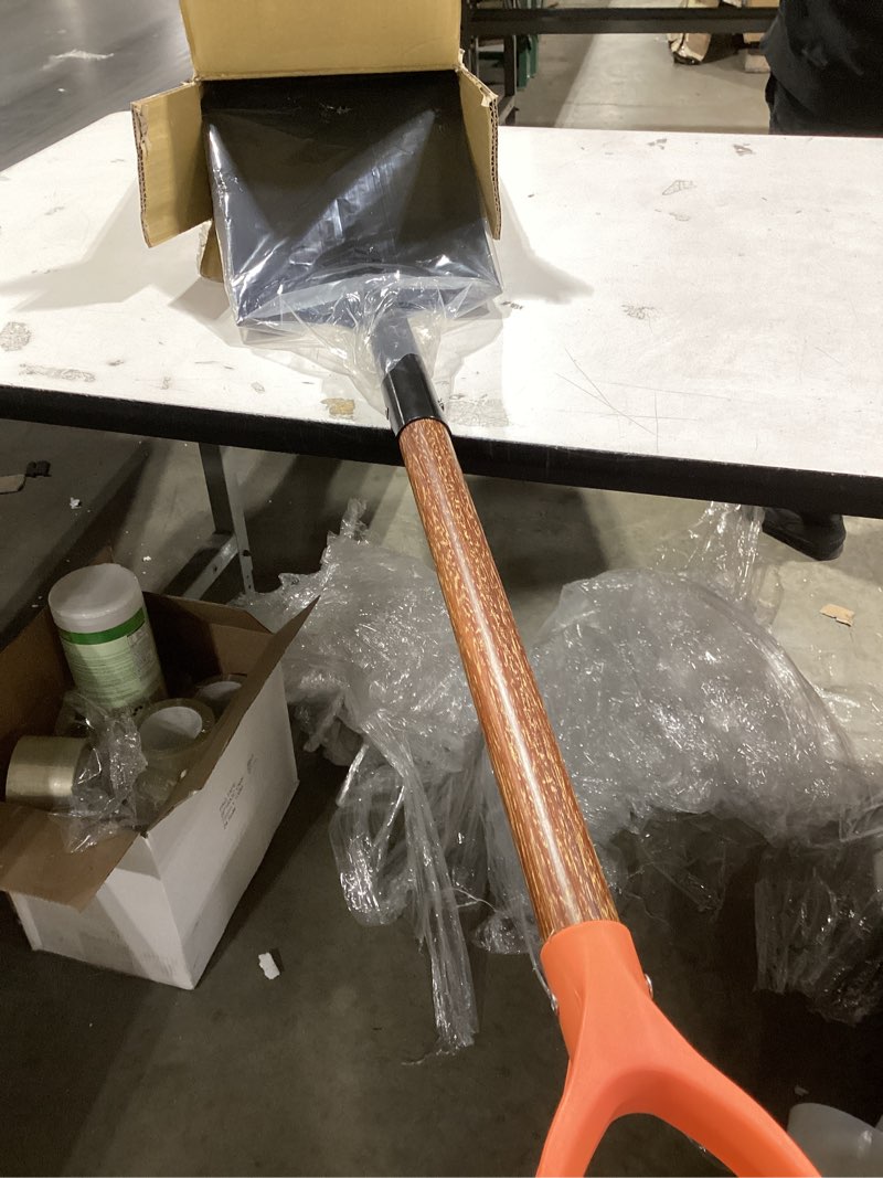 Condition photo showing Good Condition for 41" Square Shovel, Hardwood Handle, D-Grip, Garden Spading Tool,Flat Shovel for Construction, Landscaping, Gardening