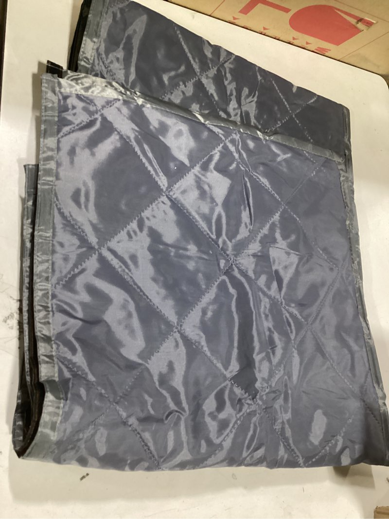 Condition photo showing As Is for *similar* Cargo Liner for Dogs, Waterproof Dog Trunk Cover with Bumper Flap Protector, Pet Cargo Mat for SUVs Sedans Vans, Non-Slip Scratchproof Dog Seat Cover, Large Size Universal Fit Gray