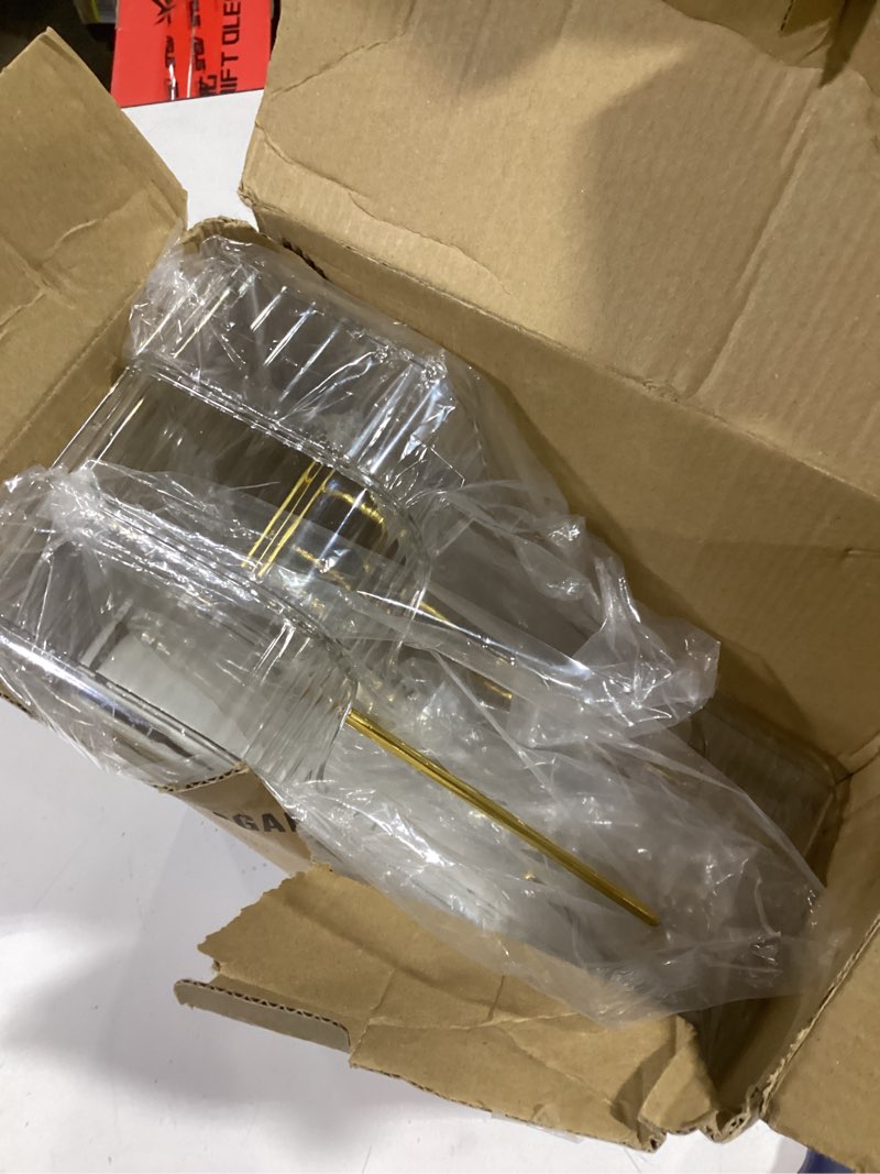 Condition photo showing As Is for NATURE'S SOURCE Makeup Organizer for Vanity, 3-Tier Corner Bathroom Organizer Countertop with Makeup