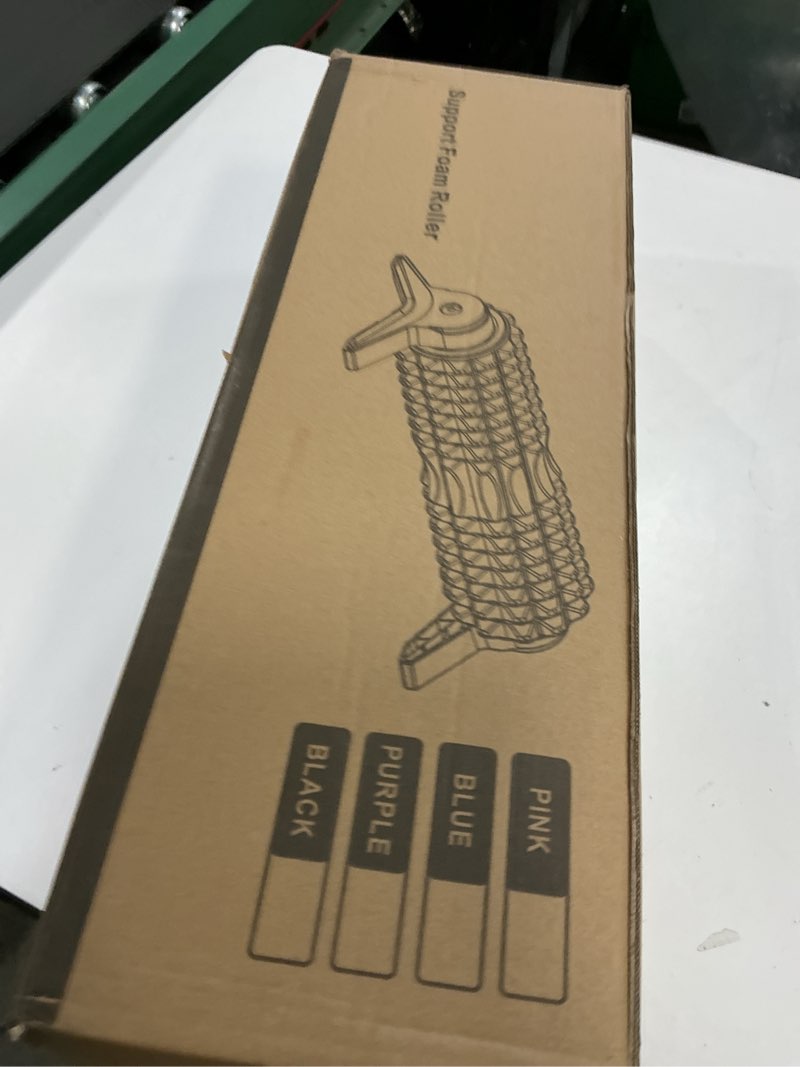 Condition photo showing New/Like New for new upgrade bracket foam roller with stand for back leg pain, 21 inch firm deep tissue muscle massager for sore muscles (black)