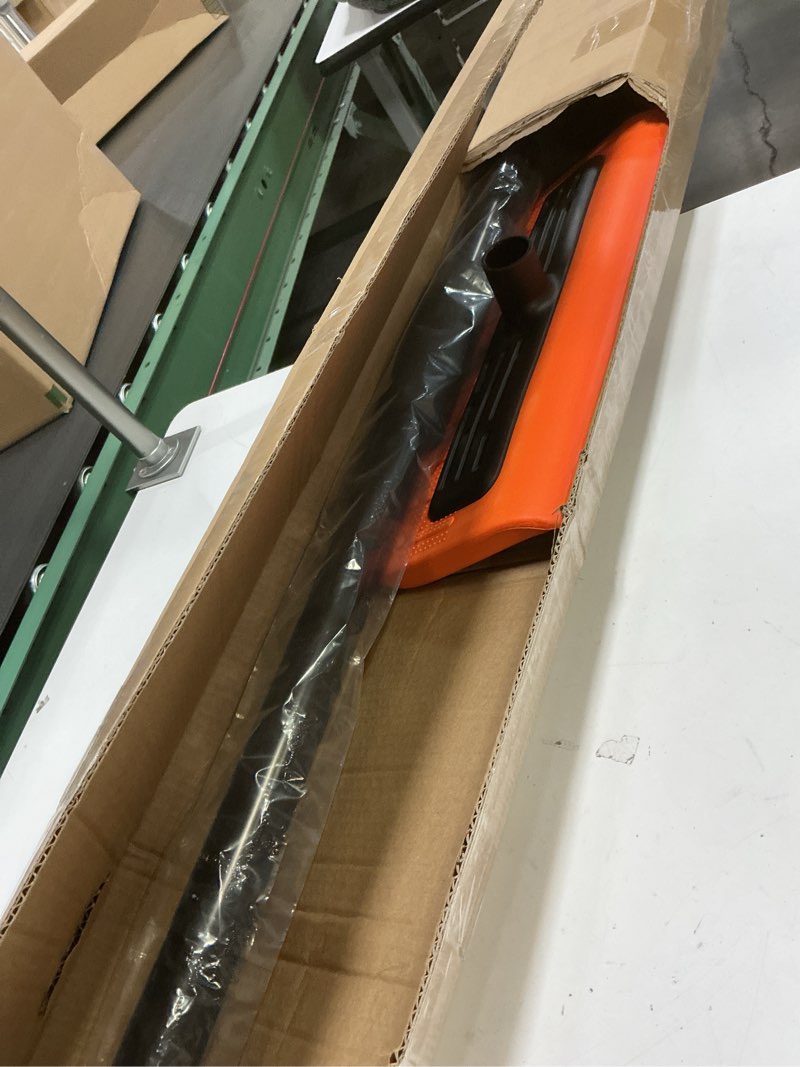 Condition photo showing Good Condition for 2025 Upgraded Never-Scratch SnowBuster,Snow Roof Rake,EVA Soft Foam Pad Snow Removal Tool,S-Shaped Design for House Roof,Solar Panels,Car Snow, and Leaves,Orange(21FT Telescopic Extension Pole)