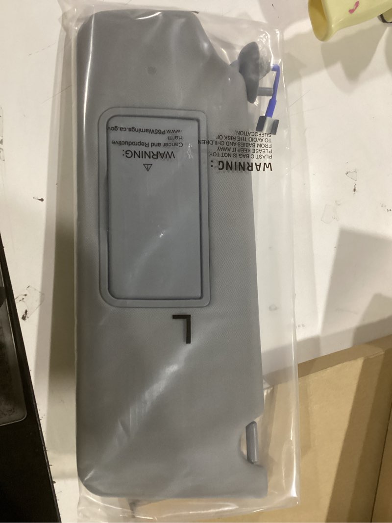 Condition photo showing Good Condition for Left Drvier Side Sun Visor Fit for Honda Pilot 2017-2022, Honda Ridgeline 2018-2023 Replaces# 83280-TG7-A12ZB (Gray)