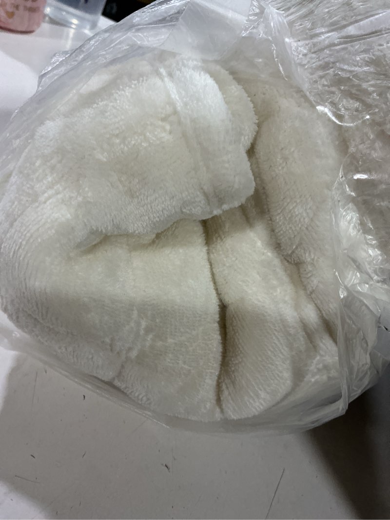 Condition photo showing Good Condition for velvet couch cover, washable sectional sofa cover, anti slip sofa slipcovers for 3 cushion couch sofa l shaped recliner, furniture protector covers for pets kids(white, only 1 pcs) white 1pc/36"x 94"/rectangular