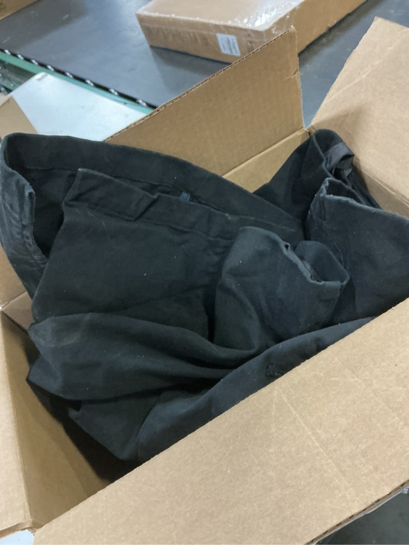 chouyatou Men's Casual Three-Button Stripe Lined Cotton Twill Suit Jacket (Large, Black)