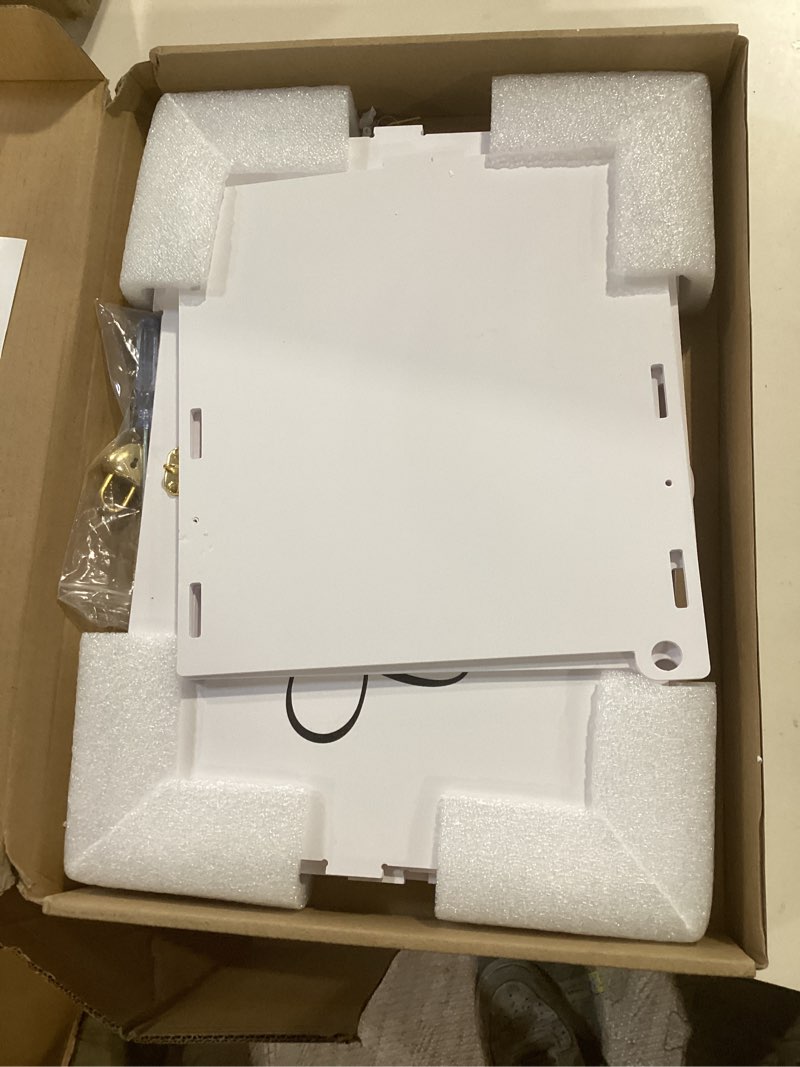 Condition photo showing Good Condition for extra large card box with lock & slot, elegant white wedding card for reception money gift envelope cards, spacious gift cards holder box for party graduation baby bridal shower table decor