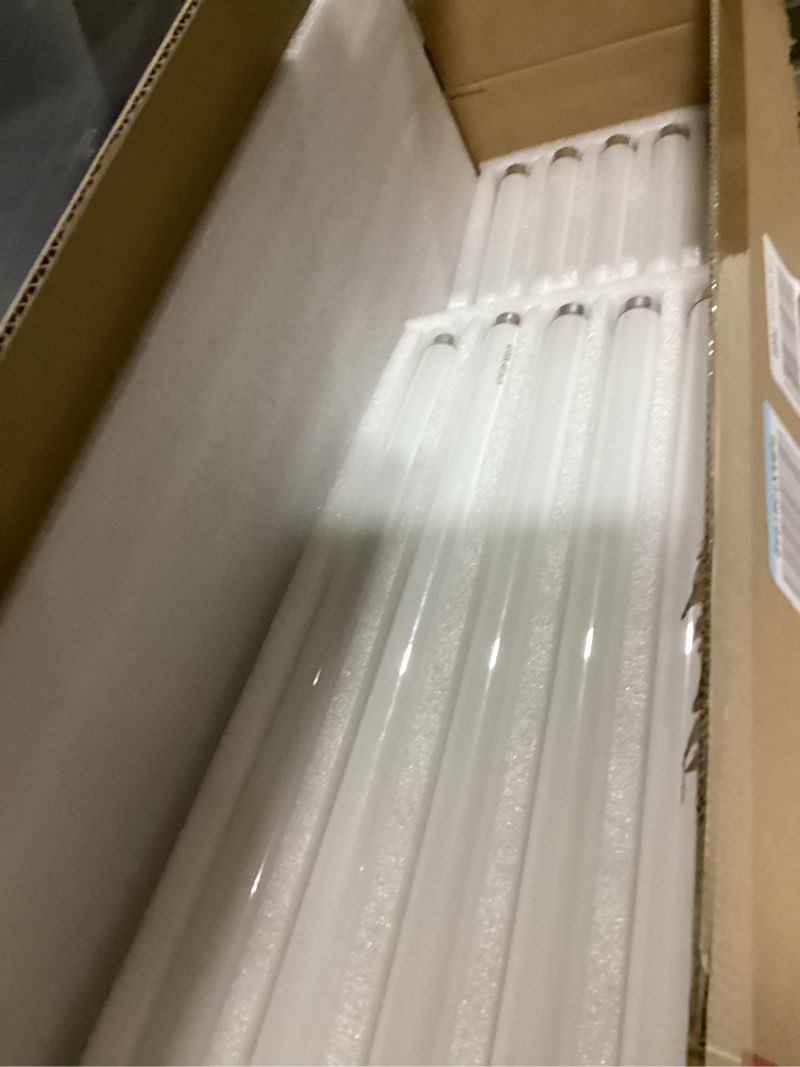 Condition photo showing Good Condition for F32T8/841 32W 48 Inch T8 Fluorescent Tube Light Bulb, T8 Fluorescent Bulbs 4 Foot, 4ft Light Bulb, 4100K Cool White, 2850 Lumens, G13 Medium Bi-Pin Base,10 Pack T8 32W 10Pack 4100K
