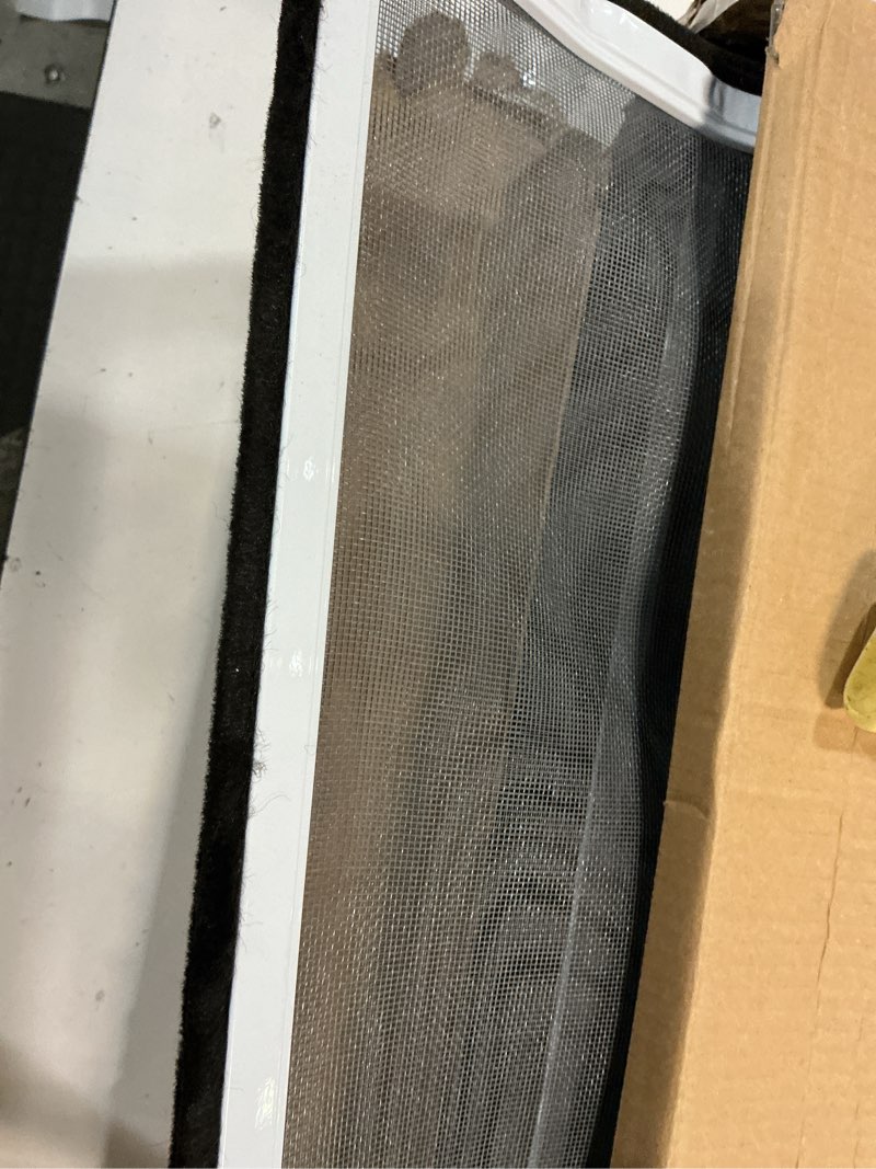 Condition photo showing As Is for flyzzz expandable window screen large adjustable window screens 19.8''h x 28-52‘’w 5 pack replacement window screen for window 19.68 inches high by 28-52 inches wide 5 packs