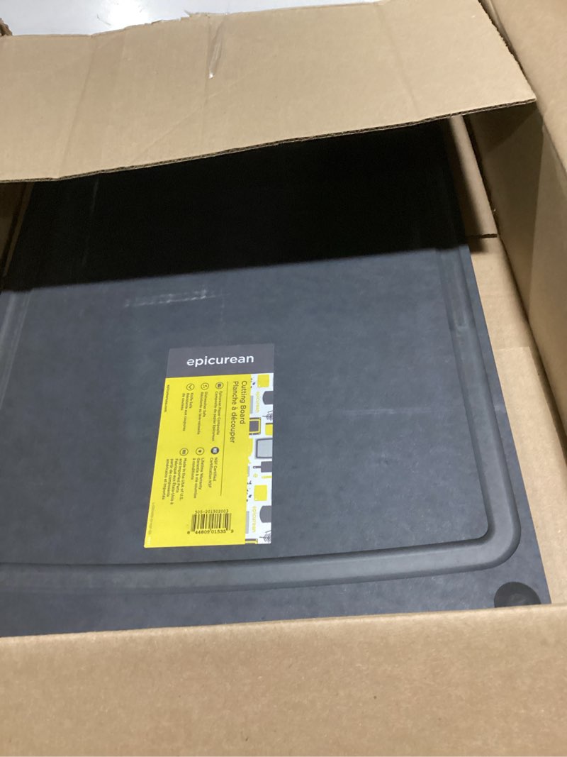Condition photo showing Good Condition for Epicurean 505-201502003 All-In- All-In-One Cutting Board with Non-Slip Feet, 19.5" x 14.5", Slate/Black