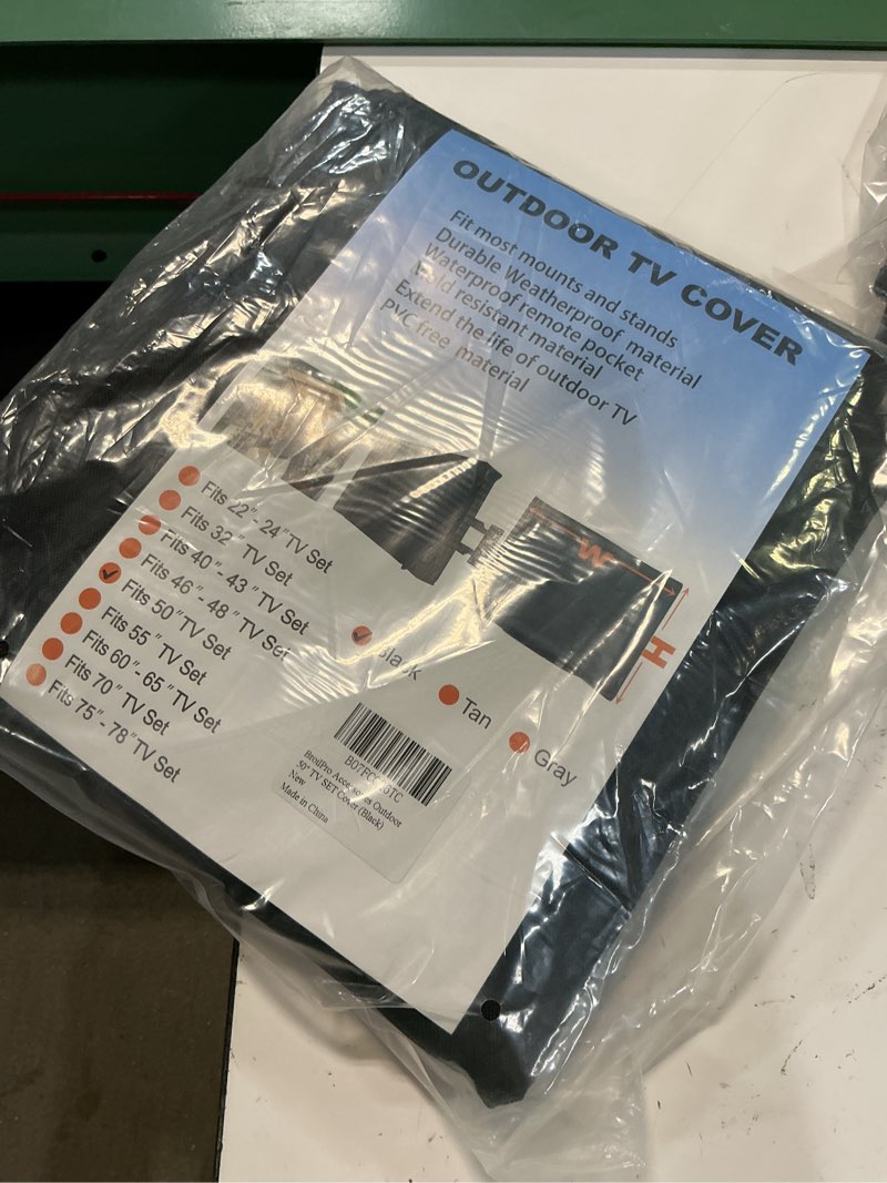 Condition photo showing New/Like New for broilpro accessories outdoor 50" tv set cover,scratch resistant liner protect led screen best-compat
