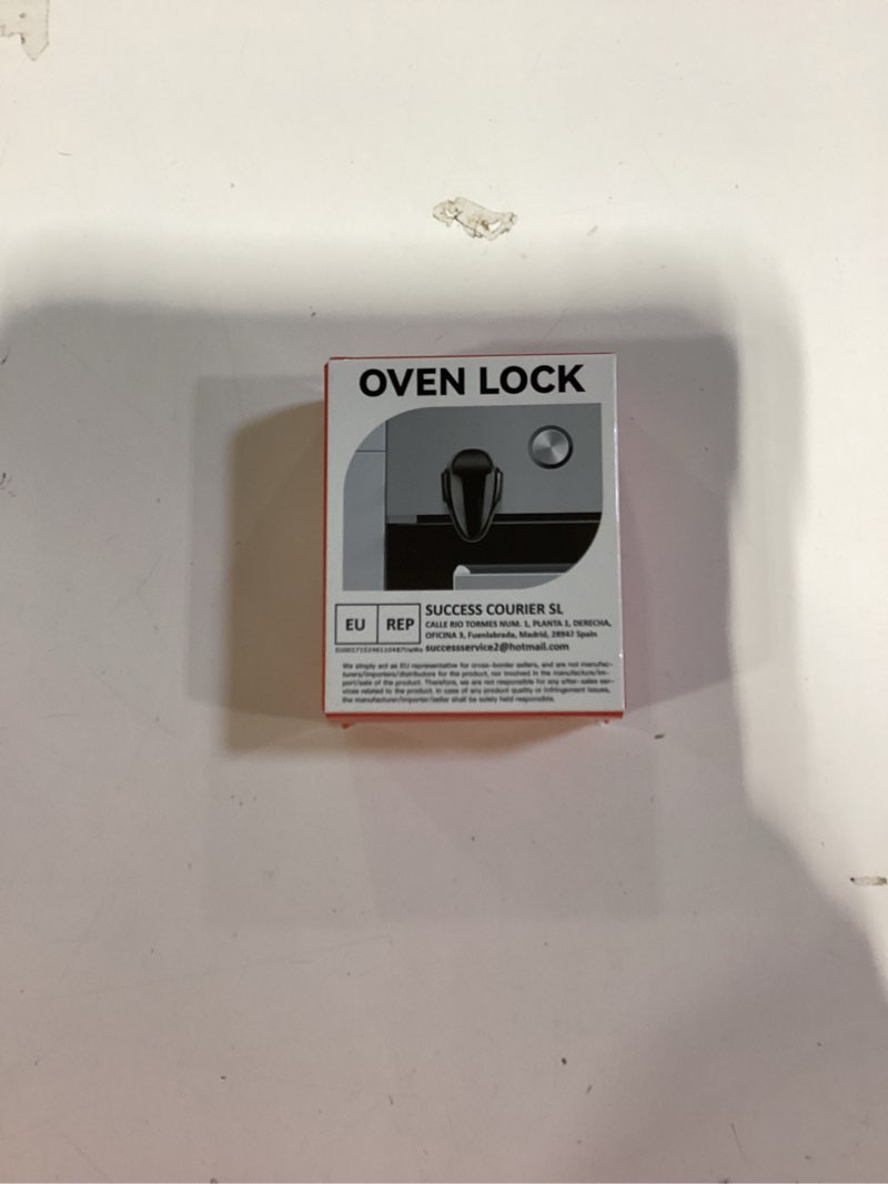 Condition photo showing New/Like New for mom's choice gold awards winner - eudemon 1 pack childproof oven door lock, oven front lock easy to install & heat-resistant material no tools need or drill (black)(only for flat surface)