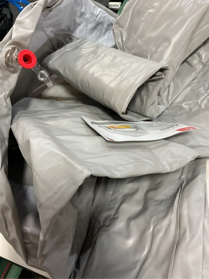 Condition photo showing Good Condition for QPAU Inflatable Toddler Travel Bed with Tent, Baby Crib Tent, Portable Kids Air Mattress with Safety Bumpers, Ideal for Home, Grandma's, Camping, Traveling -Includes Fast Electric Pump Grey