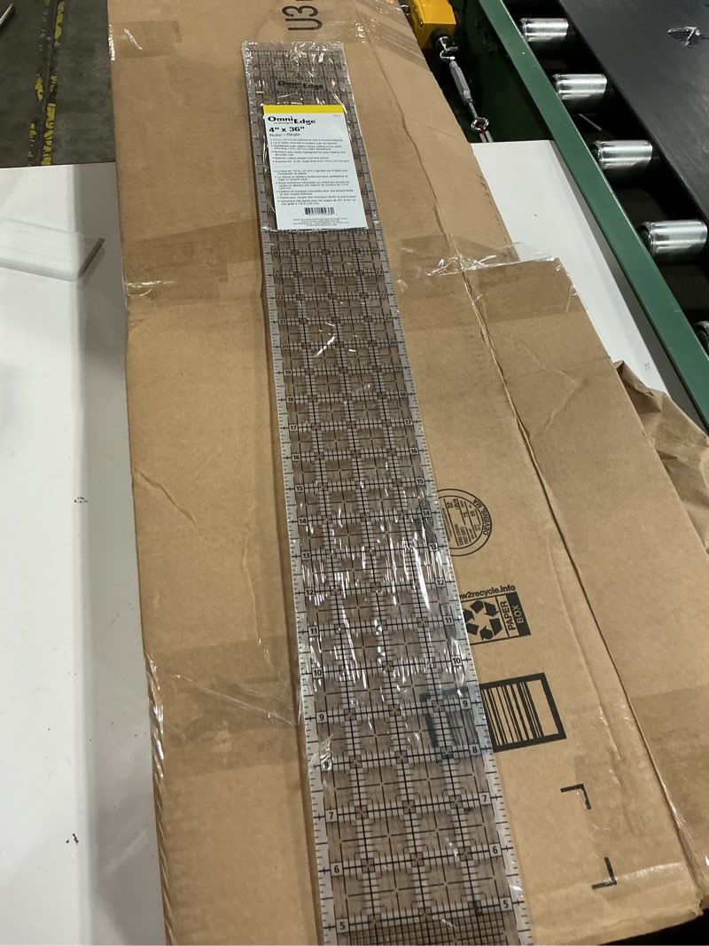 Condition photo showing Good Condition for dritz omniedge 4-inch-by-36-inch non-slip quilter's ruler 4" x 36"