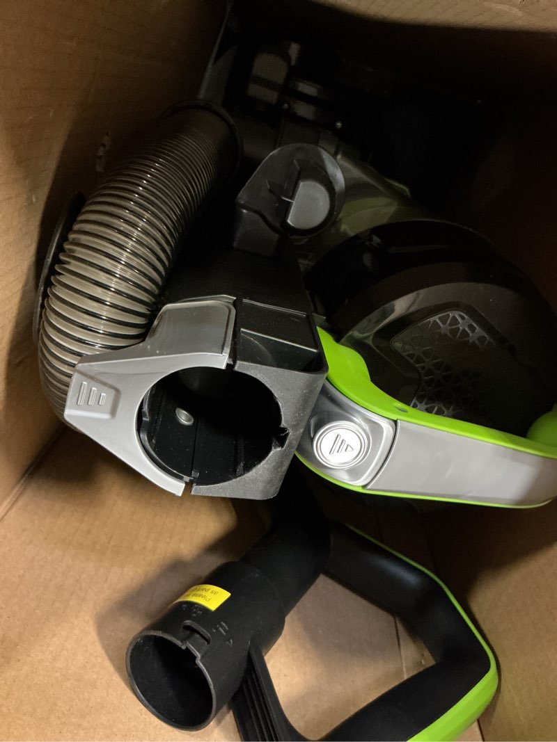 Condition photo showing As Is for Eureka Airspeed Ultra-Lightweight Compact Bagless Upright Vacuum Cleaner, NEU10AE4, Green Green AirSpeed NEU10AE4