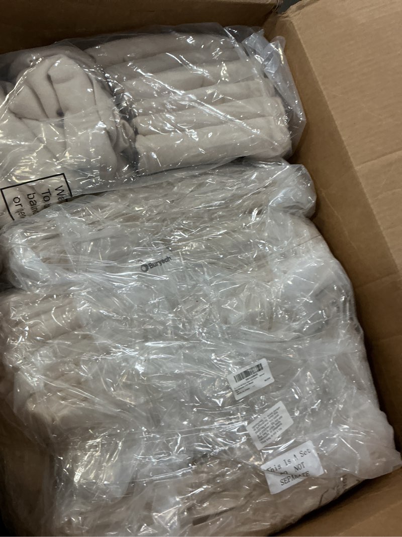 Condition photo showing Good Condition for buryeah 36 pack oeko-tex certified wedding flannel throw blanket bulk 50 x 60 inch soft fleece lap blanket with thank you cards ribbon for guests sleepover spa slumber gifts (beige) beige 36