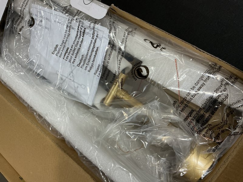 Condition photo showing Good Condition for Gold Modern Sputnik Chandelier Ceiling Light Fixtures,6-Lights Industrial Metal Semi Flush Mount Ceiling Light for Bedroom Dining Room Living Room Kitchen Hallway UL Listed Gold-6