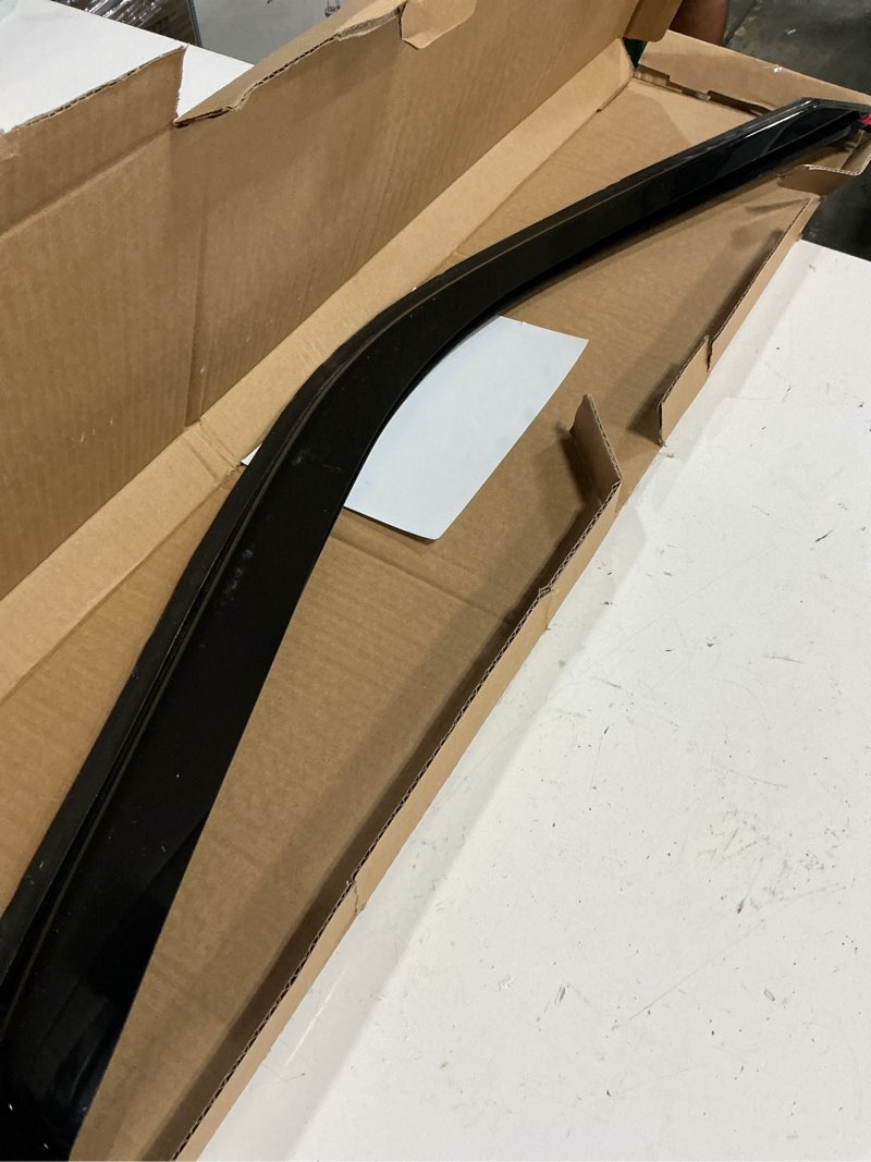 Condition photo showing As Is for in-channel window visors rain guards for 1999-2016 ford f250 f350 f450 f550 super duty, window vent wind deflectors visors shades for 2000-2016 f650 f750 standard cab (for 2 front doors only) 1999-2016 f250-f750 super duty standard cab