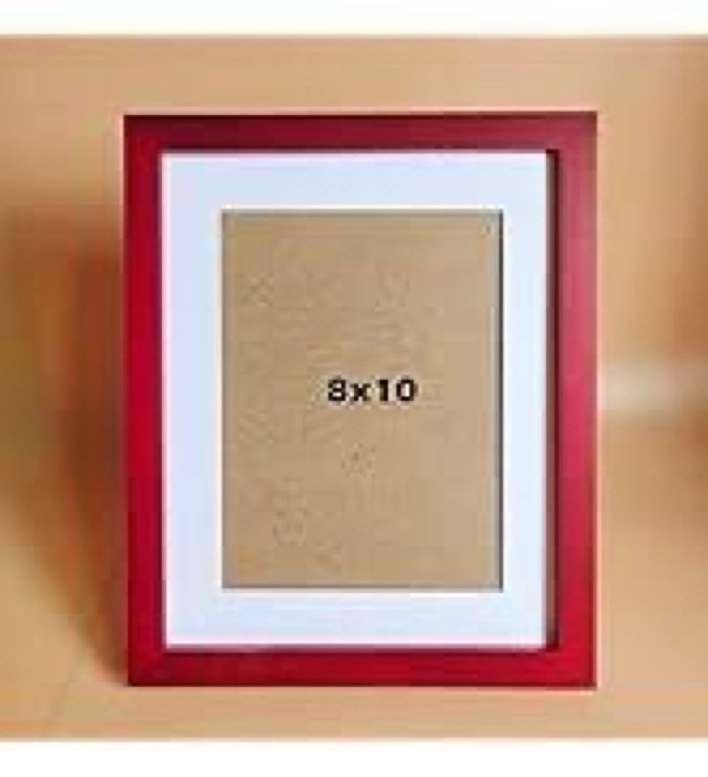 decoruhome 4x4 picture frame, display pictures 4x4, wall & tabletop display photo frame, red, 1 pack red 4x4