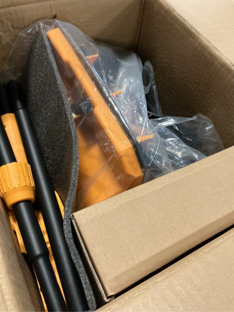 Condition photo showing As Is for Garvee 12" Cordless Snow Blower with 20v 4.0Ah Battery and Charger 17ft Throw