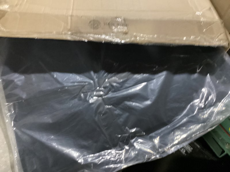 Condition photo showing As Is for paterr trifold poster board with storage bag, hook and loop fabric, foldable 3 panel presentation board for science fair and exhibitions(black,72 x 36 inch) black 72 x 36 inch
