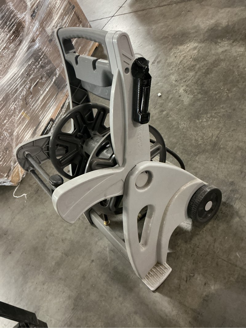 Condition photo showing As Is for suncast 225 ft. hosemobile plastic 225-feet cart hose reel