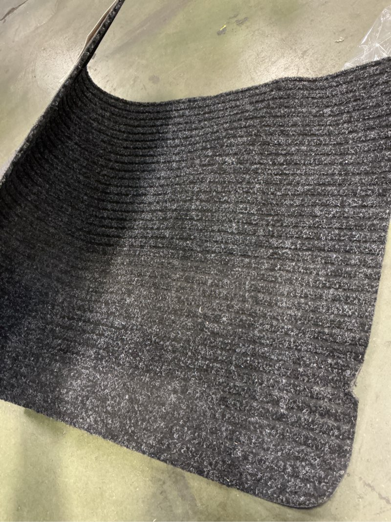 Condition photo showing As Is for Charcoal Tri-Rib Scraper Mat, 24x36