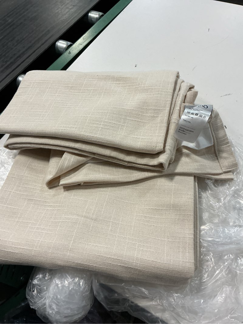 Condition photo showing Good Condition for cotton slub curtain - single panel size 48x96in 