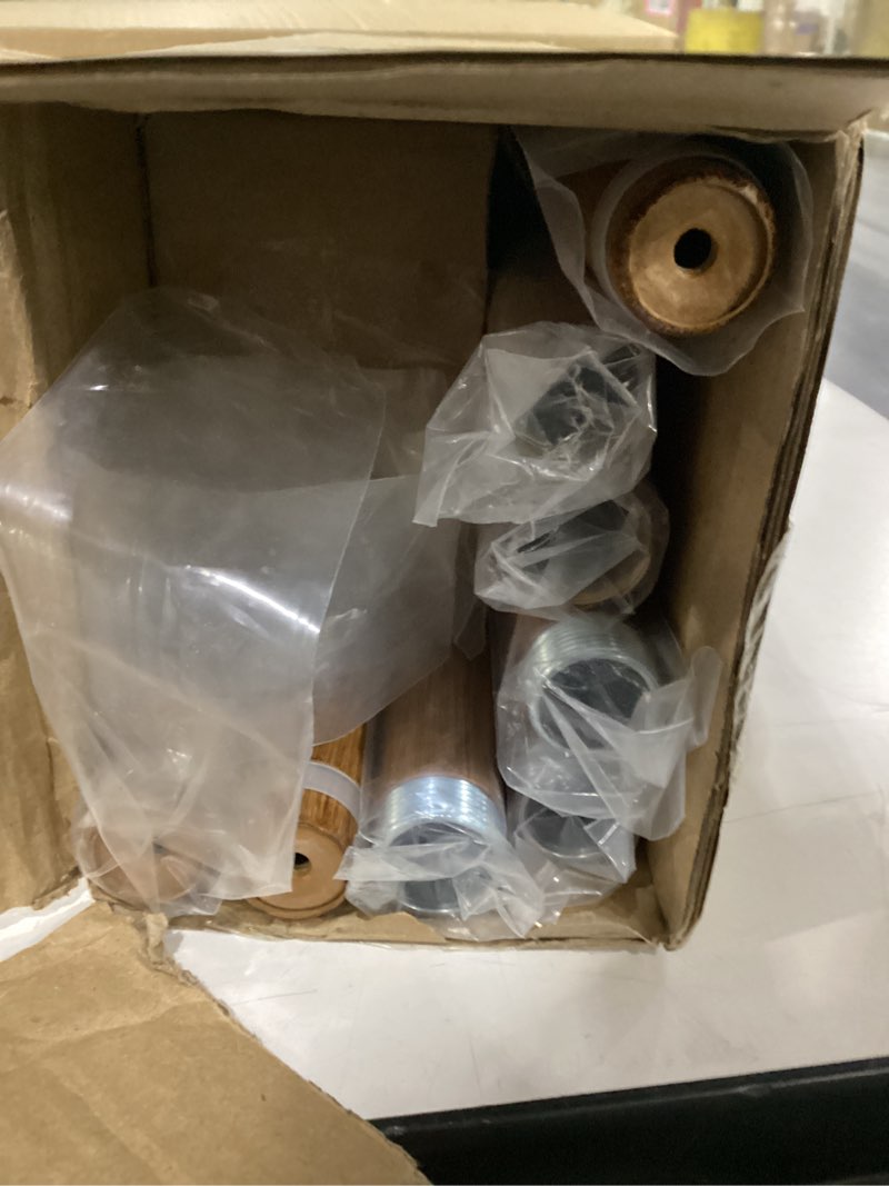 Condition photo showing Good Condition for 2 Pack Boho Wood Curtain Rods for Windows 48 to 84 inch,1" Adjustable Heavy Duty Window Curtain Rod with Imitation Wood Grain Finials,Rustic Decorative Drapery Rods Set 36-88'',Maple Wood 36'' - 88'' (2 Pack) Maple Wood