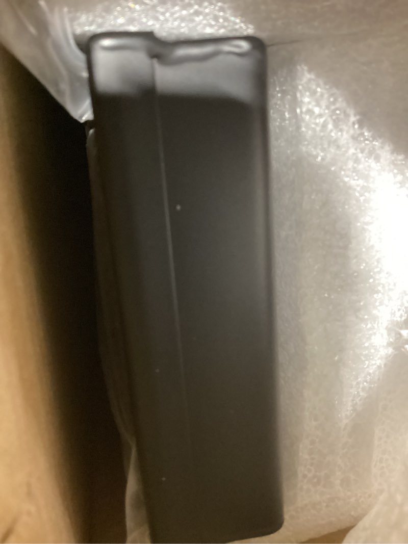 Condition photo showing As Is for Neodrain 48 in Matte Black Linear Shower Drain with 2-in-1 Flat & Tile Insert Cover, 304 Stainless Steel Rectangle Shower Floor Drain,Floor Shower Drain Matte Black 48 In