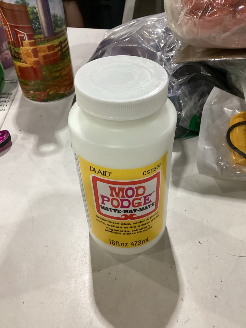 Condition photo showing As Is for mod podge waterbase sealer, glue and finish (16-ounce), cs11302 matte finish, 1 pack