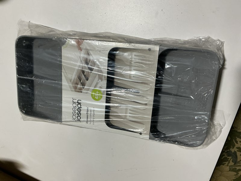 Condition photo showing Good Condition for Joseph Joseph DrawerStore Compact Utensil Organizer For Kitchen Drawer Silverware, Flatware Tray, Grey Flatware Organizer Large
