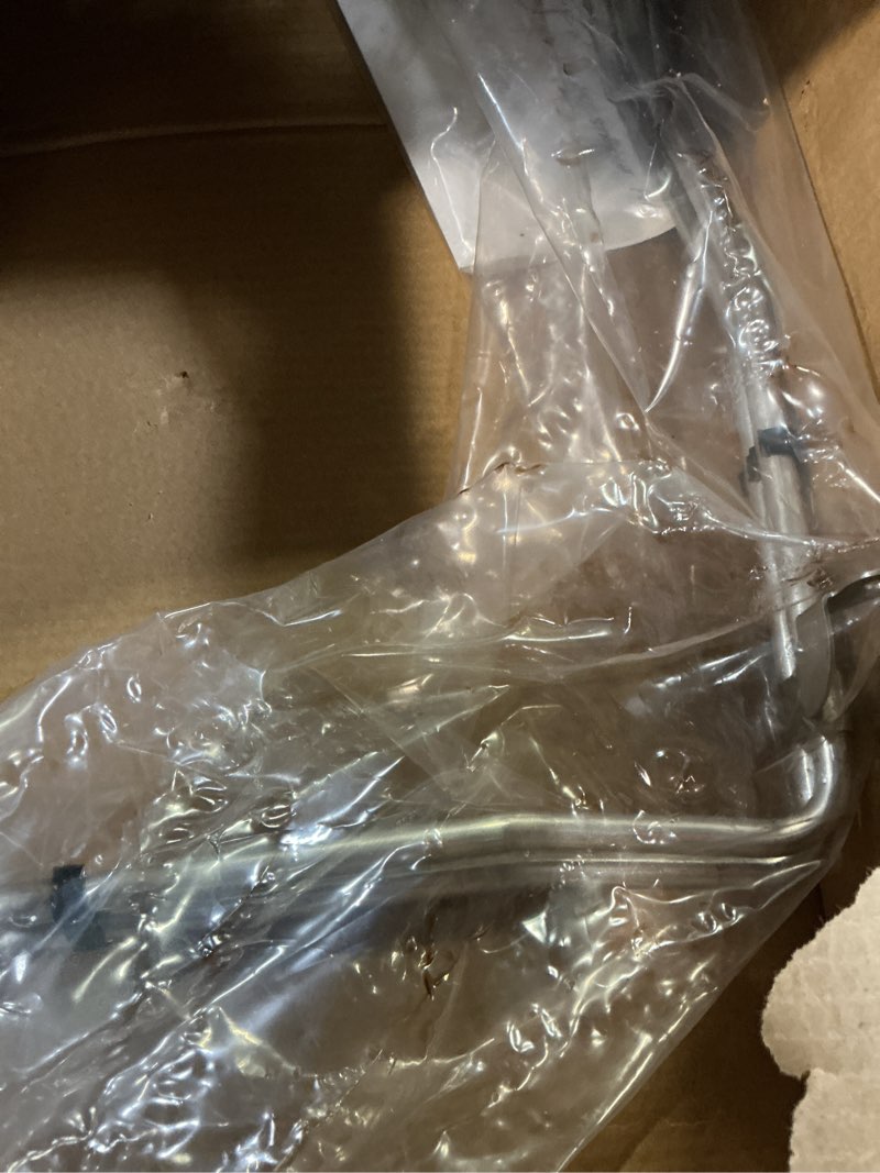 Condition photo showing As Is for a-premium lower automatic transmission oil cooler line hose assembly compatible with ford f-150 f150 2015-2020 3.5l, automatic transmission