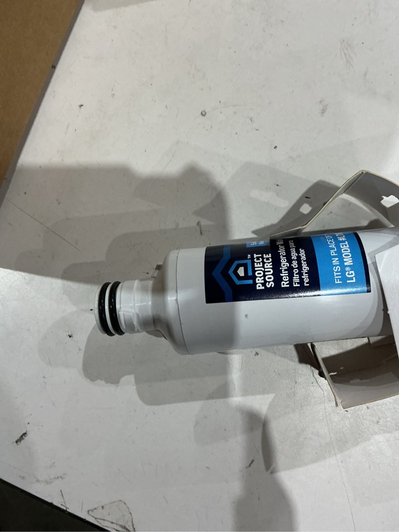 Condition photo showing As Is for (used)project source twist refrigerator water filter fits lg filter lt1000p
