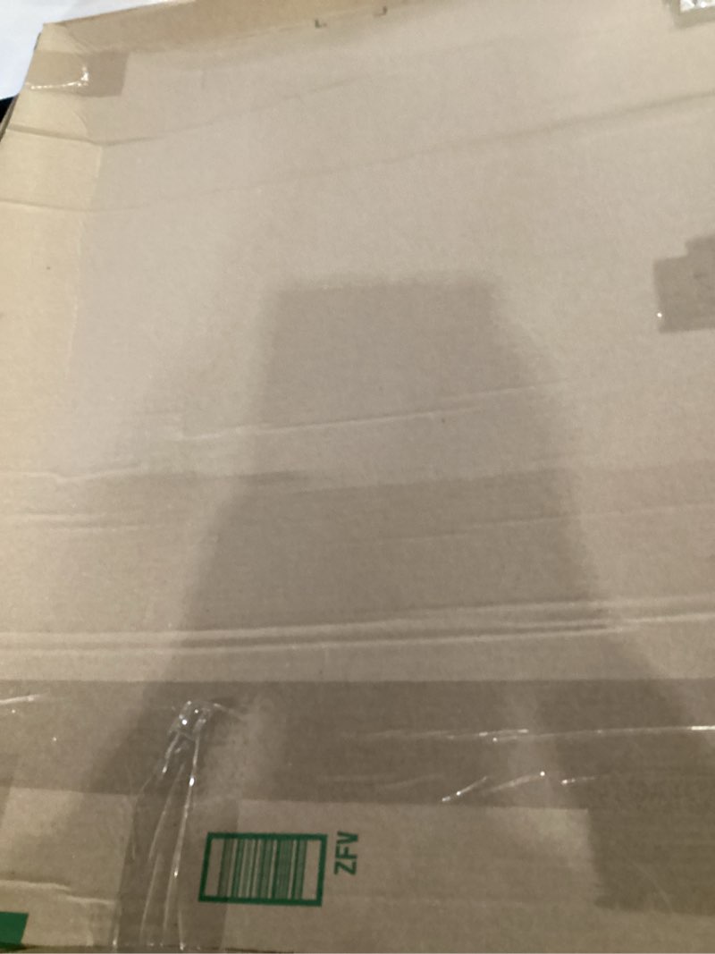 Condition photo showing As Is for white steel security window bar