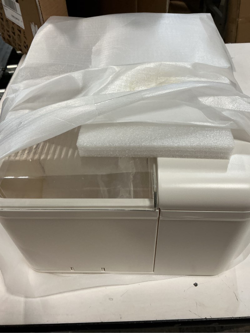 Condition photo showing Good Condition for UAK Makeup Organizer with Drawers for Vanity, Cosmetic Display Case with Brush Holders, Storage for Skincare Countertop Bathroom (White)