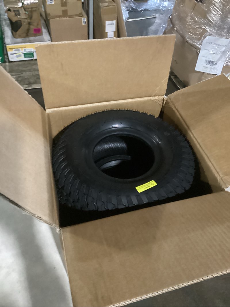 Condition photo showing Good Condition for maxauto 2 pcs 15x6.00-6 front lawn mower tire for garden tractor riding mower, 4pr tubeless 15-6.00-6 lawnmower tires