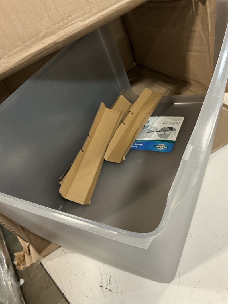 Condition photo showing As Is for petsafe scoopfree self-cleaning litter box privacy hood works with scoopfree pro legacy & smart self-cleaning cat litter box, perfect for shy or skittish cats