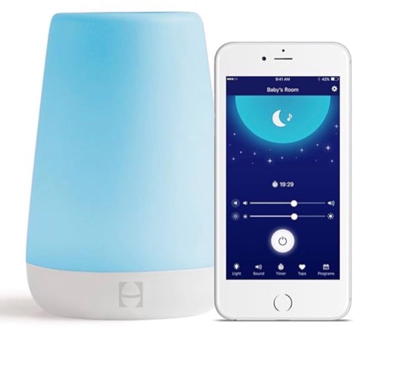 (app needed to work) hatch baby sound machine, night light | hatch baby | sleep support | registry essential, routine builder, time-to-rise alarm clock, white noise, nursery stories, toddler kids