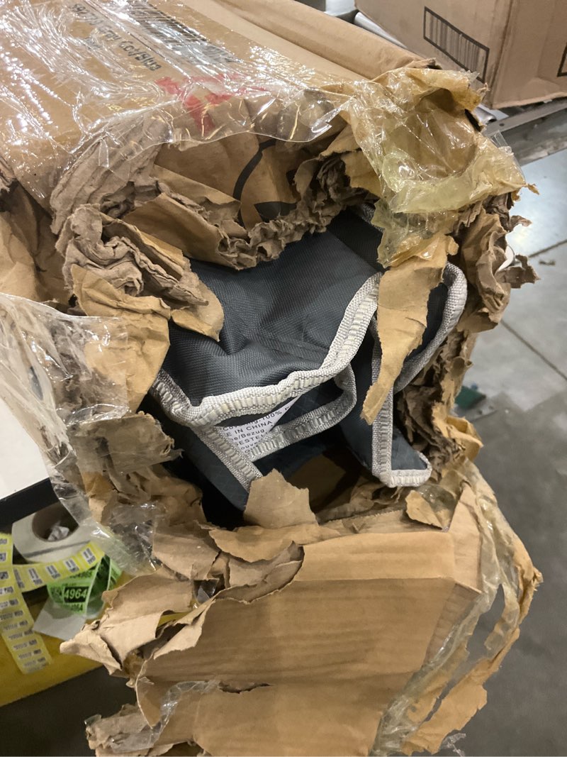 Yaheetech gray cot/blue pad