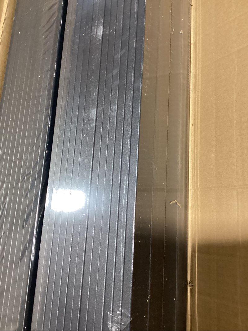 Condition photo showing Good Condition for 100 Pack Deck Balusters 36'' Straight Baluster, Black Metal Deck Spindle and Stairs Railing with Screws,Hollow Rectangle Deck Balusters for Deck Railing Porch(36x1.2x0.4 in) 36'' 100