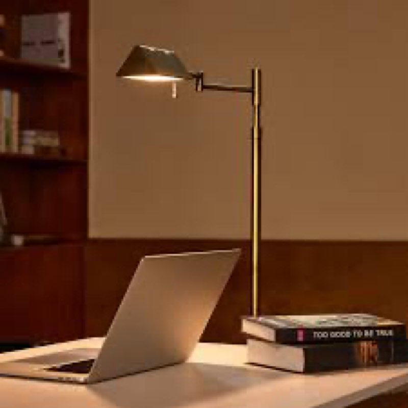 56" Dimmable LED Pharmacy Task Floor Lamp with Swivel Head Swing Arm