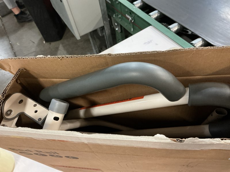 Condition photo showing As Is for Heavy Duty Bed Rails for Elderly Adults Safety-Foldable Bed Rail for Senior with Adjustable Heights Fits All Bed Sizes?Bed Handle Bedside Assist with Pocket -504M (White and Gray)