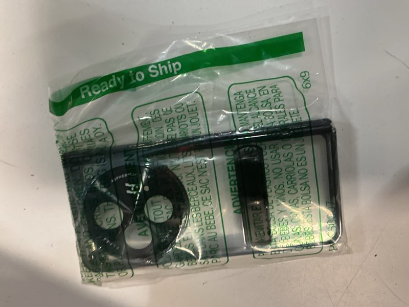 Condition photo showing Good Condition for oneplus open clear case with hinge protection, built-in screen protector, camera protector, kickstand case - black clear-black