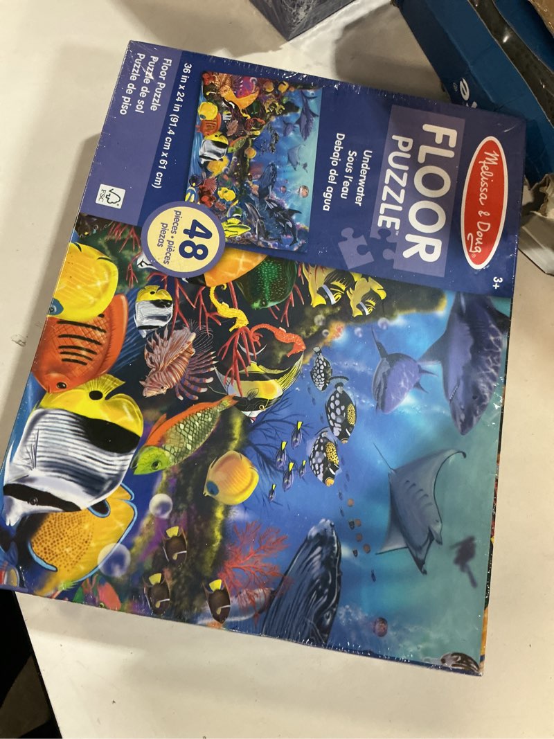 Condition photo showing New/Like New for Melissa & Doug Underwater Floor Puzzle - 48 Pieces