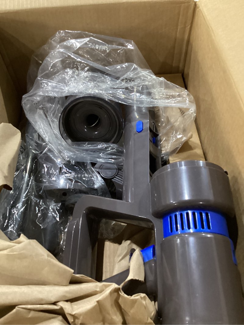 Condition photo showing As Is for Cordless Vacuum Cleaner, Super Power Suction Stick Vacuum Cleaners with 2200 mAh Battery,8-in-1 Lightweight Self-Standing, 35 Mins Runtime for Home Low-Pile Carpet Pet Hair Blue