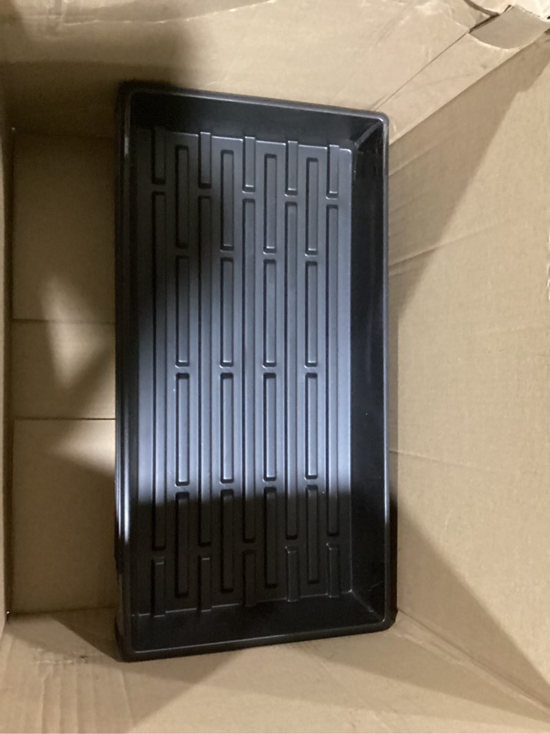 Condition photo showing Good Condition for rootrimmer 10 pack 1020 trays, extra thick heavy duty seed starting trays - no holes, no leak, reusable propagation flats for microgreens, seedlings, plant germination, fodder and transplant 1020 - 10 pack without holes