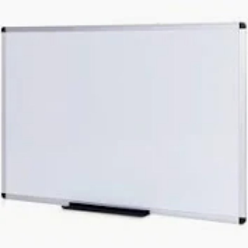 VIZ-PRO Magnetic Dry Erase Board, 24 X 18 Inches, Silver Aluminium Frame