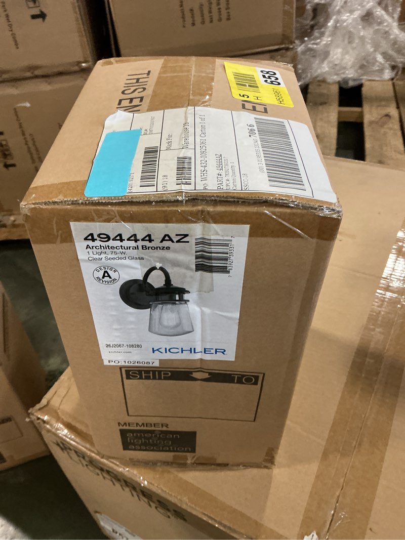 Condition photo showing New/Like New for Kichler Lighting - One Light Outdoor Wall Mount - Outdoor Wall - Small - Lyndon