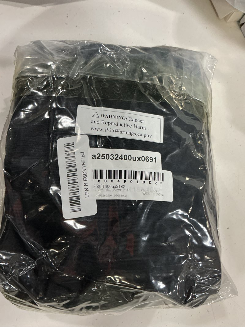 Condition photo showing New/Like New for x autohaux for jet ski cover fits 116"-125" (2 seater) fit for yamaha black | 300d duty oxford, anti-uv, waterproof trailerable pwc cover, fit for yamaha, for seadoo, for kawasaki, w/2 air vent 10 straps